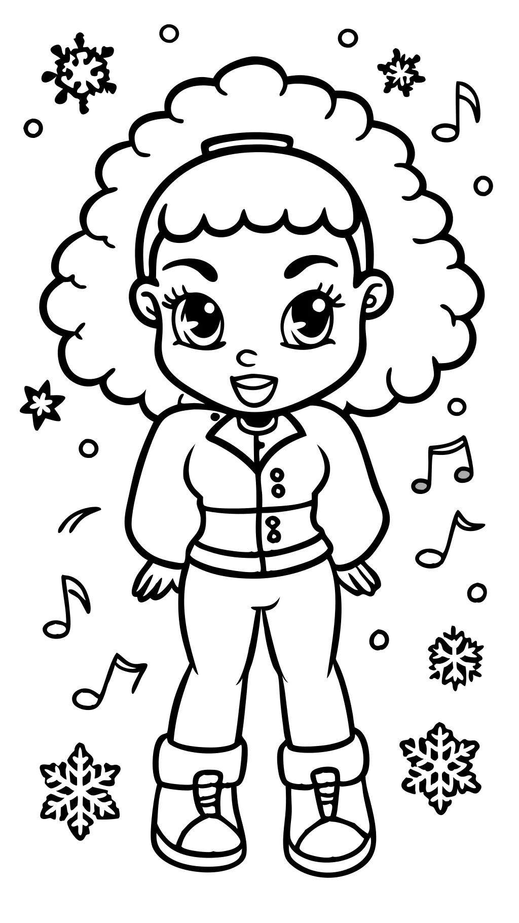 ice spice coloring page